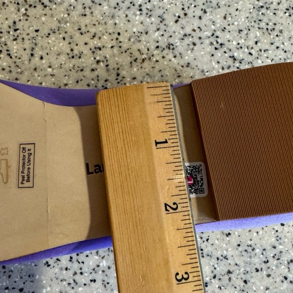 Larroude’ Purple satin Blair Mary Jane battle flats with adjustable buckle.9.5 - Picture 13 of 14